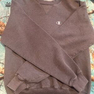Champion Men's Charcoal Crewneck Sweater
